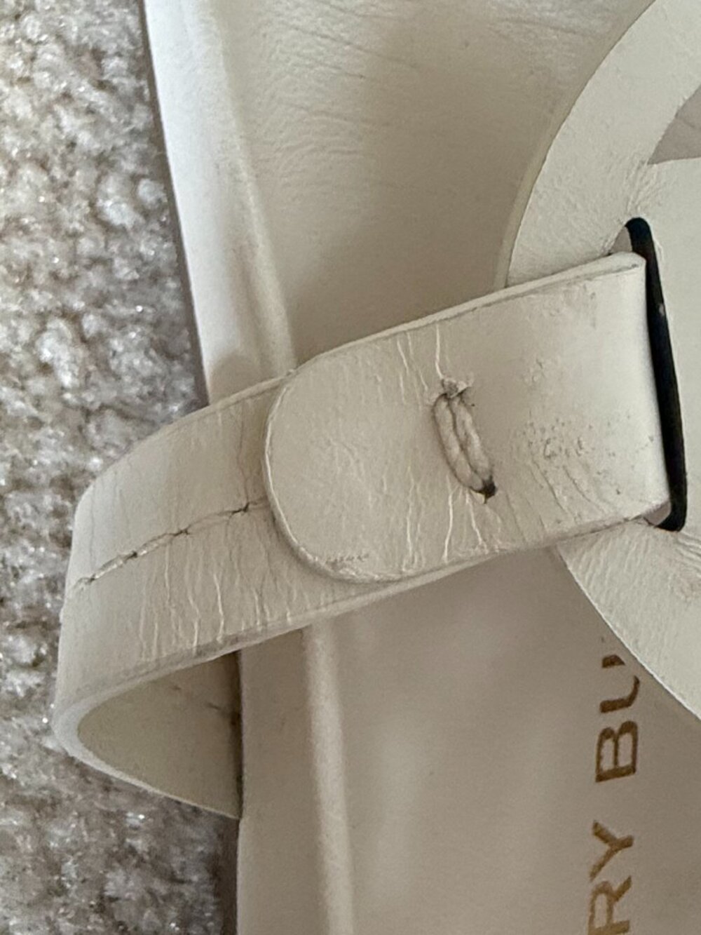 Tory Burch White Miller Cloud Sandals - Picture 4 of 5